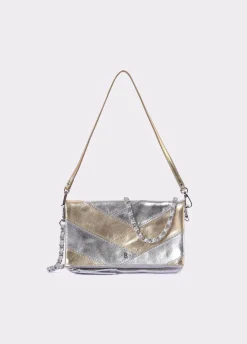Bolso Solapa Patchwork Piel-Brownie Spain Best