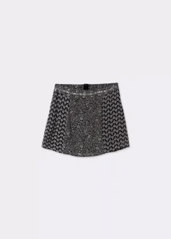 Falda Doble Estampado Brillos-Brownie Spain Outlet